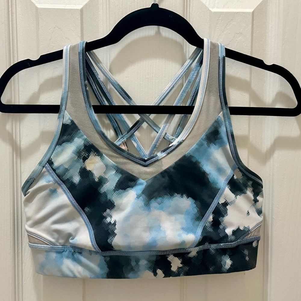 LULULEMON Strap It Like It's Hot Bra Blooming Pixie Aquamarine - Picture 9 of 12